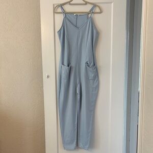 No Comment Comfy Sky Blue Women's Jumpsuit